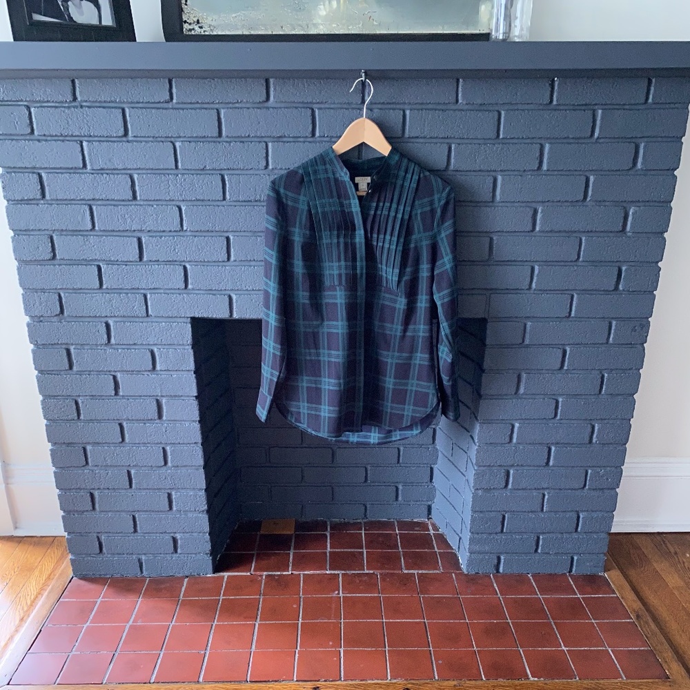 Plaid J.Crew  button down